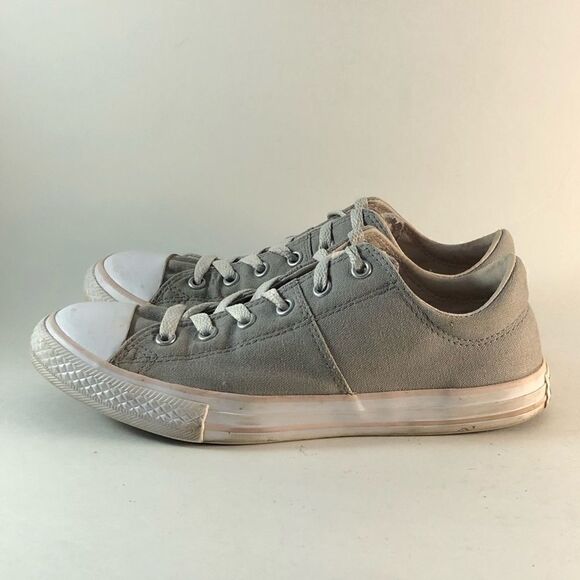 Converse all star lo womens shoes lace up sneakers gray white pink size 7 - Picture 5 of 8